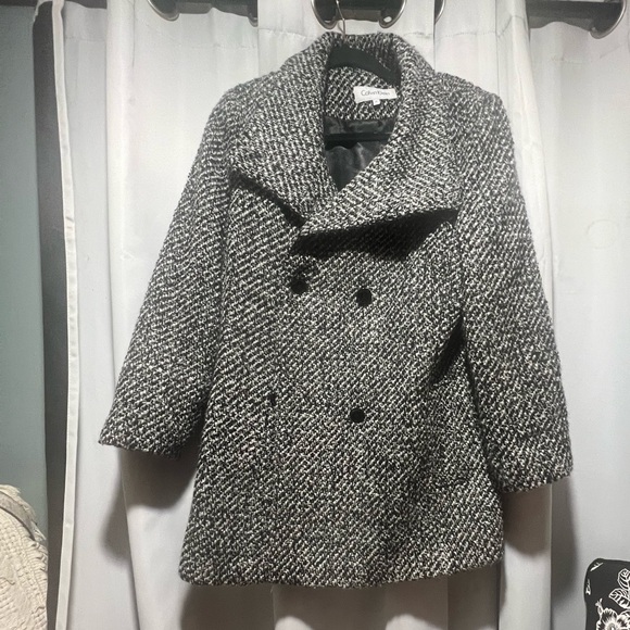 Calvin Klein Jackets & Blazers - Calvin Klein Gray Pea Coat Wool Blend Professional